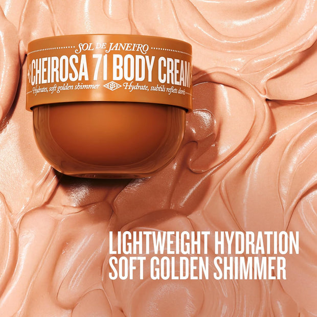 Sol de Janeiro Limited Edition Cheirosa 71 Shimmering Body Cream | 8.1 fl oz/ 240ml | Glow Cream for Body | Amazon Exclusive