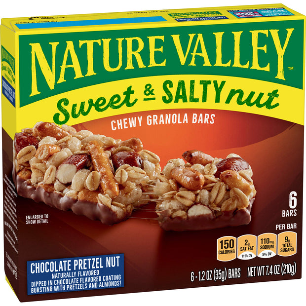 Nature Valley Sweet and Salty Nut Granola Bars, Dark Chocolate Peanut Almond, 15 Bars, 18 oz