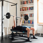 Yaheetech Barbell Set - Olympic Curl Bar & Weights (66LB, 55LB, 44LB) with Chrome Finish & Black Color