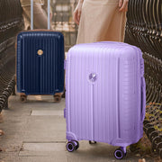 Joyway Luggage Sets 6 Piece PP Hardside Carry on Suitcase with Spinner Wheels and TSA Lock for Travel, Purple