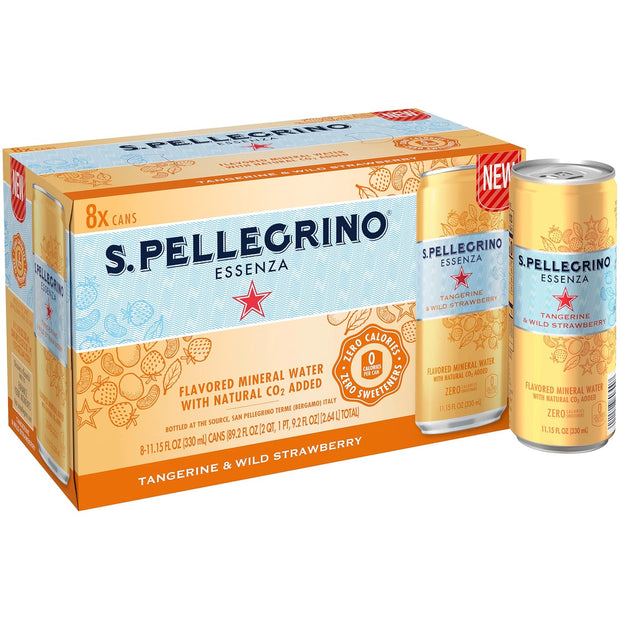 S.Pellegrino Essenza Variety Pack - Blood Orange, Dark Morello Cherry, Wild Strawberry,11.15 Fl. Oz (Pack of 24)