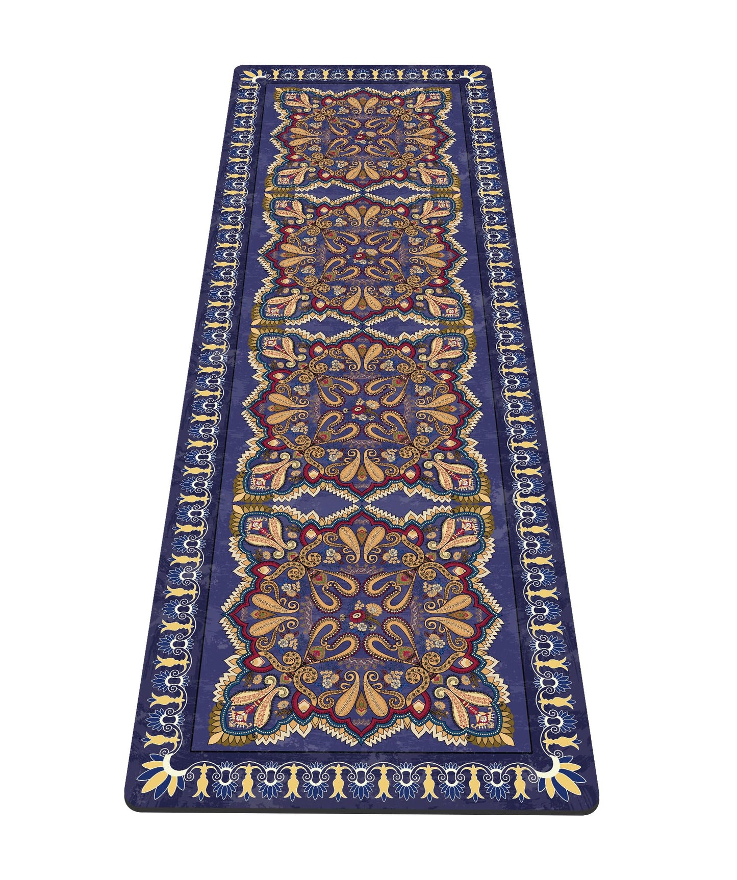 nuveti Yoga Mat Print Extra Thick TPE Non Slip Fitness Exercise Mat with Carrying Bag,72"x24" Extra Thick 6MM Exercise & Workout Mat for Yoga, Pilates Fitness and Floor Exercises