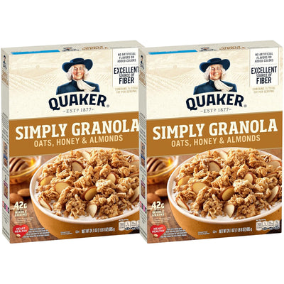 Quaker Simply Granola Honey & Almond, (Pack of 2)