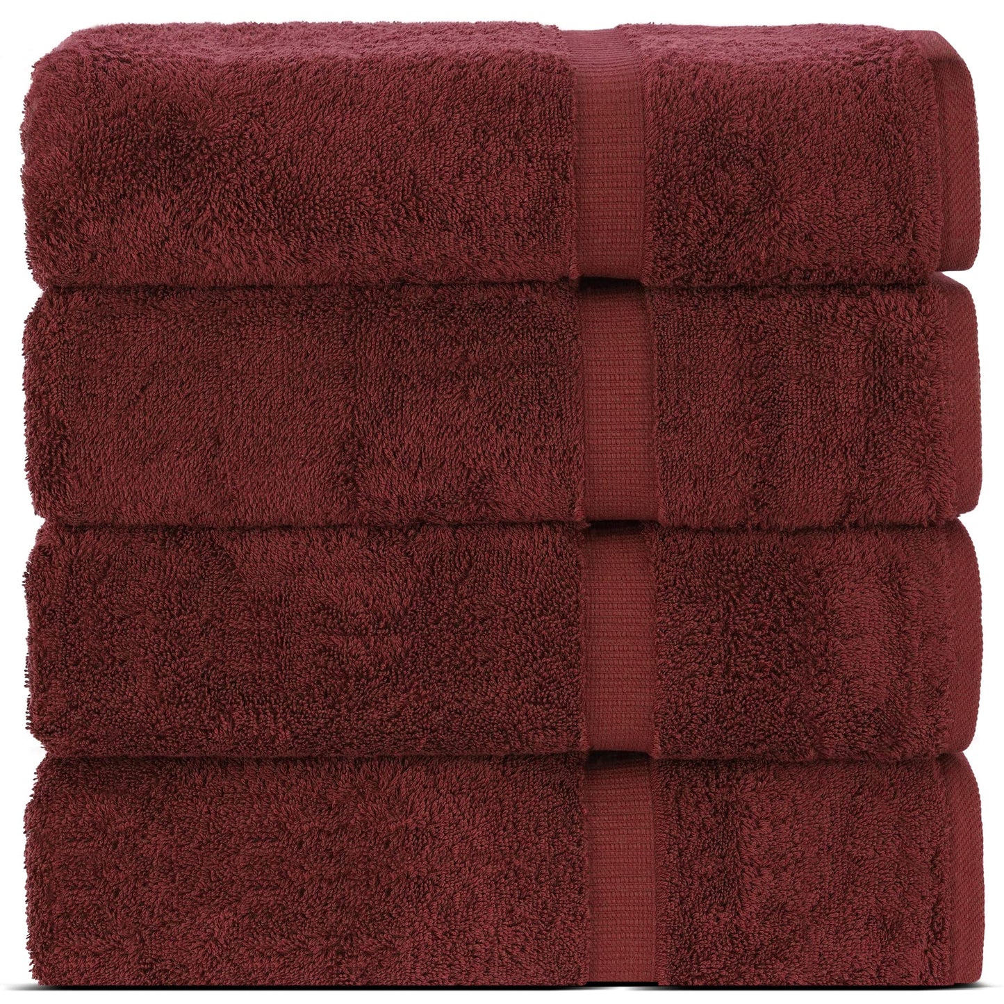 Chakir Turkish Linens | Hotel & Spa Quality 100% Cotton Premium Turkish Towels | Soft & Absorbent (4-Piece Bath Towels, Dark Gray)