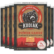 Kodiak Cakes Protein Pancake Power Cakes, Flapjack and Waffle Mix, Cinnamon Oat, 20 Ounce (Pack of 6) (10705599012683)