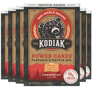 Kodiak Cakes Protein Pancake Power Cakes, Flapjack and Waffle Baking Mix, Buttermilk, 20 Oz, (Pack of 6)