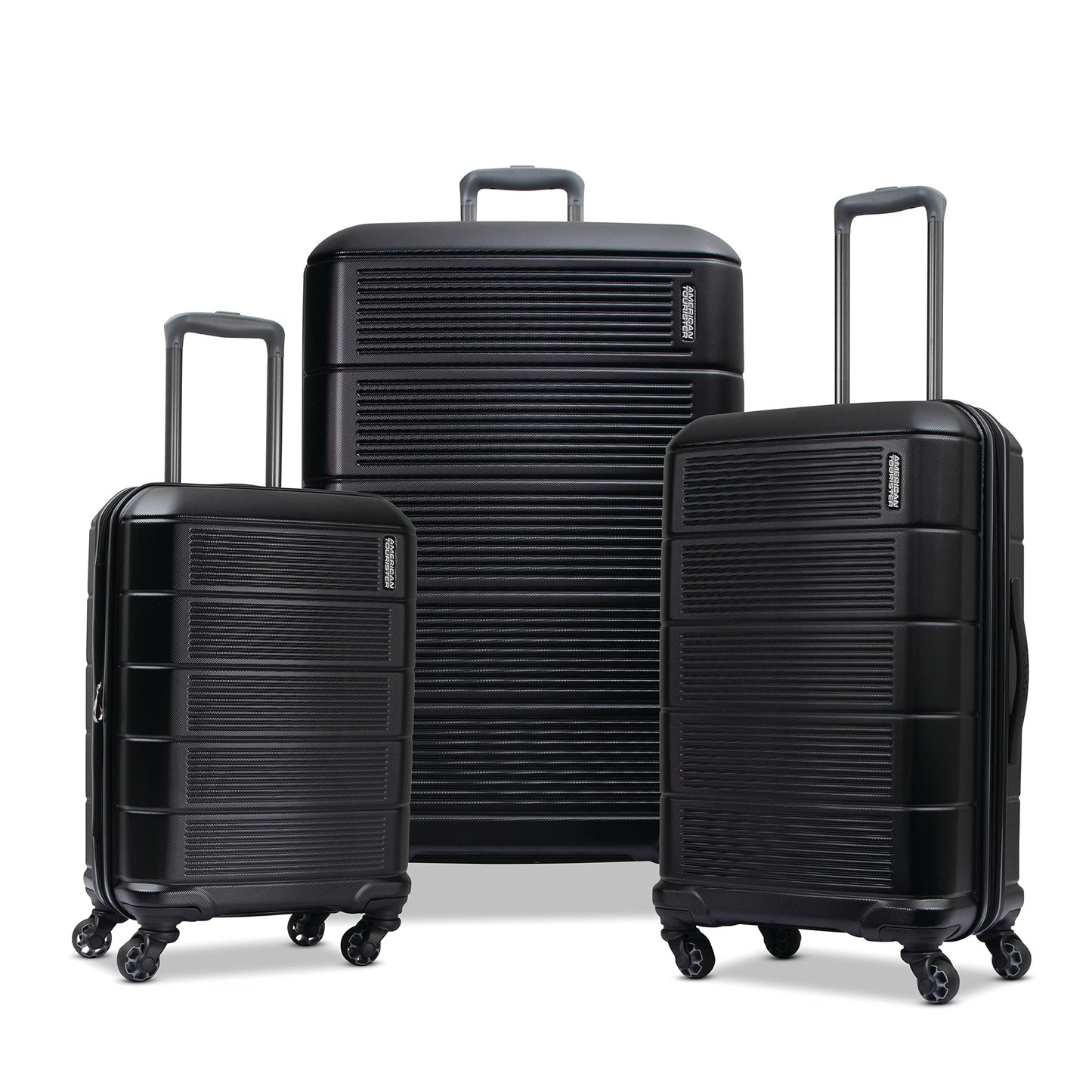 American Tourister Stratum 2.0 Expandable Hardside Luggage with Spinner Wheels, Adriatic Sea, 3-Piece Set (20/24/28)