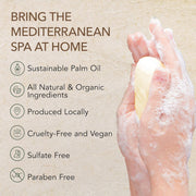 O NATURALS 100% Natural Bar Soap - Gift Set for Women - Organic Ingredients & Essential Oils - Spa Gifts for Women & Men, Body Wash Soap Bar - 6PC Natural Collection