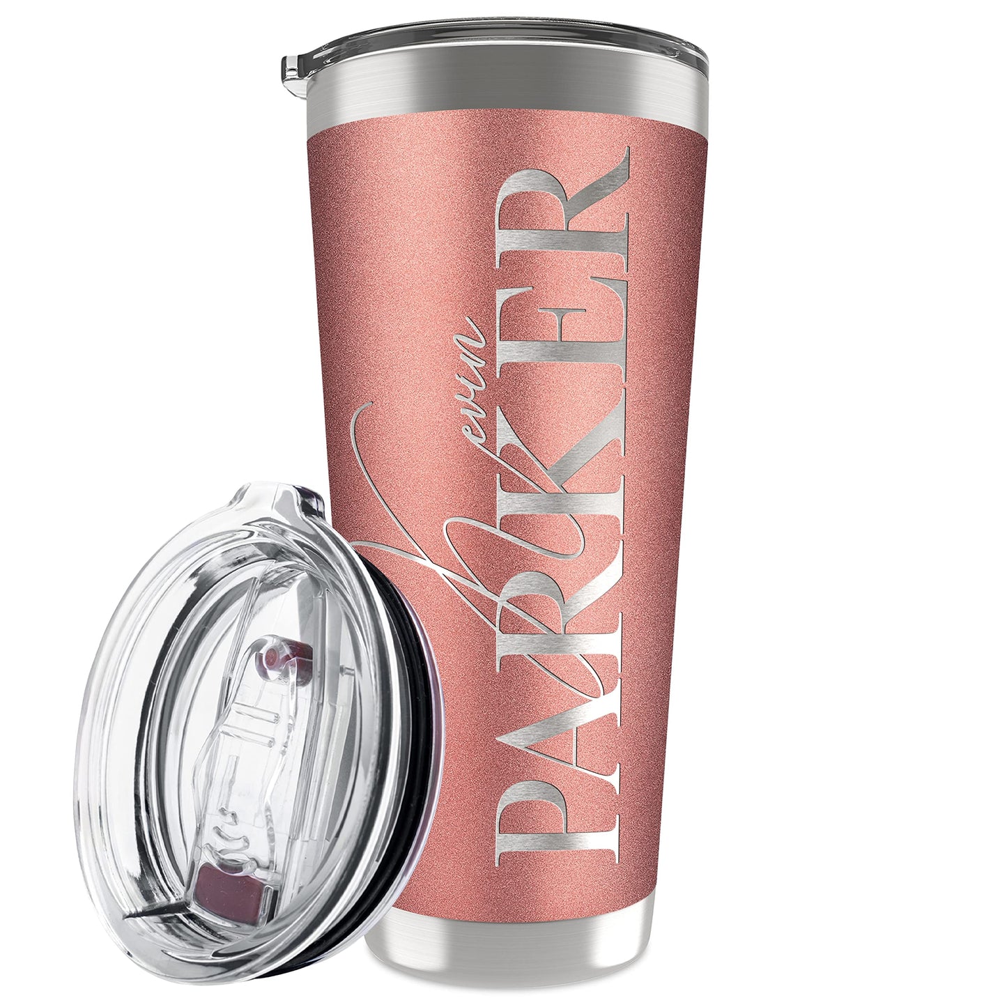 Be Burgundy Personalized Tumbler with Engraved Name - 12 Designs, 20 Oz Coffee Tumbler with Slider Lid, Black - Double Wall Insulated, Personalized Gifts for Him