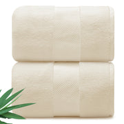 Ultra Soft & Plush Viscose from Bamboo Bath Towels - 700 GSM Luxury Bath Towels - 6 Piece Set - Super Absorbent & Quick Drying (Eucalyptus Green)
