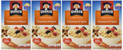 Quaker Instant Oatmeal Cinnamon & Spice, 8-Count Boxes (Pack of 4)