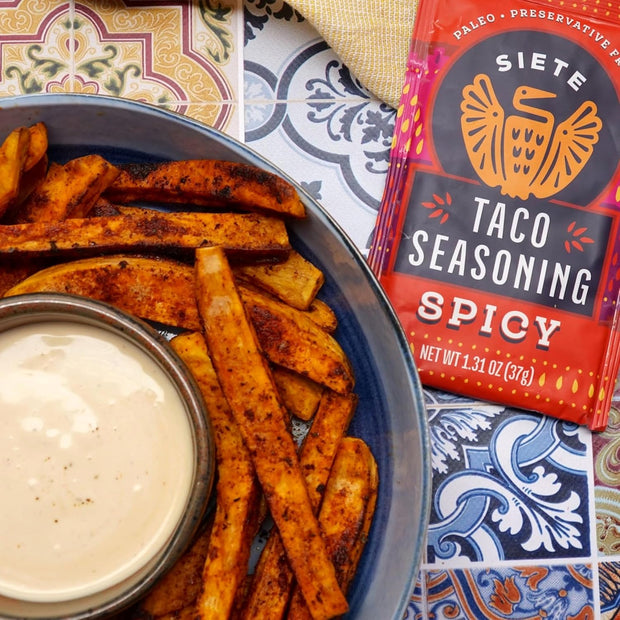 Siete Mild Taco Seasoning Mix | Gluten Free | Vegan | Paleo | Preservative Free | Whole 30 Approved (1 Packet)