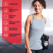 Muscle Milk Genuine Protein Powder, Chocolate, 1.93 Pounds, 13 Servings, 32g Protein, 2g Sugar, Calcium, Vitamins A, C & D, NSF Certified for Sport, Energizing Snack, Packaging May Vary