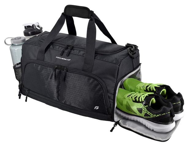 Ultimate Gym Bag 2.0: The Durable Crowdsource Designed Duffel Bag with 10 Optimal Compartments Including Water Resistant Pouch