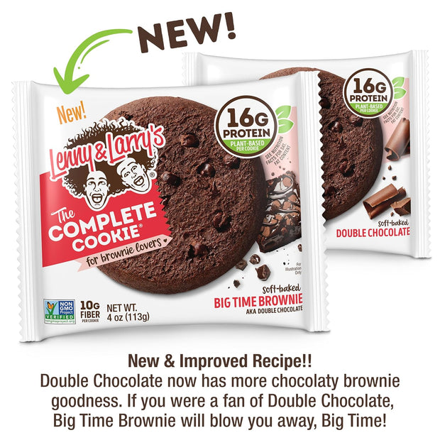 Lenny & Larry's The Complete Cookie, 8 Flavor Variety Pack, Soft Baked, 16g Plant Protein, Vegan, Non-GMO, 4 Ounce Cookie (Pack of 16)