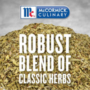 McCormick Culinary Italian Seasoning, 6.25 oz - One 6.25 Ounce Container of Italian Seasoning Blend for Mediterranean Cuisine, Perfect for Pasta Sauces, Meatballs, Pizza, Soups, Chicken and More