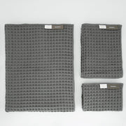 Luxury Japanese Cotton Waffle Bath Towel | Plush, Absorbent, and Quick Dry (Coral Orange, Hand Towel, 32" x 16")