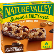 Nature Valley Sweet and Salty Nut Granola Bars, Dark Chocolate Peanut Almond, 24 Bars, 28.8 oz