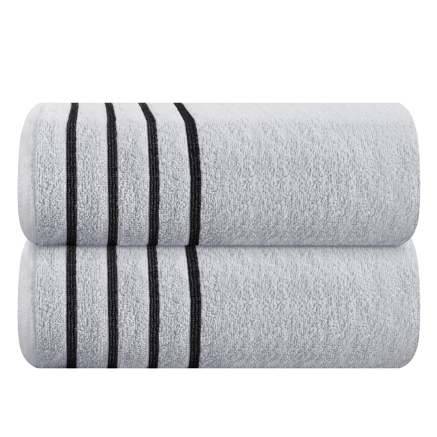 MyOwn Cotton 2 Pack Oversized Bath Towel Set 28x55 inches, Large Bath Towels, Ultra Absorbant Compact Quickdry & Lightweight Towel, Ideal for Gym Travel Camp Pool - Coral Orange, 71617
