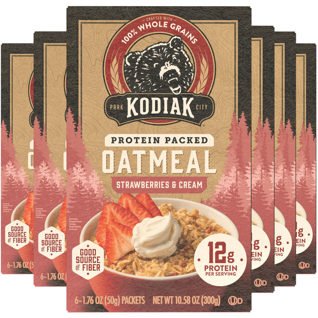 Kodiak Cakes Instant Oatmeal Packets - High Protein - 100% Whole Grains Breakfast Food - Chocolate Chip (36 Packets)