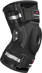 NEENCA Professional Knee Brace for Knee Pain, Hinged Knee Support with Patented X-Strap Fixing System, Medical for Pain Relief, Arthritis, Meniscus Tear, ACL, PCL, MCL, Runner, Sport -FSA/HSA Eligible