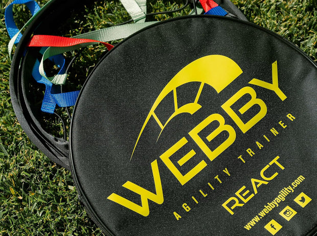 Webby Agility Trainer – Circle Speed and Agility Ladder for High Intensity Reactive Footwork Drills and Skills – A Circular Piece of Reaction Training Equipment That Changes The Way You Move