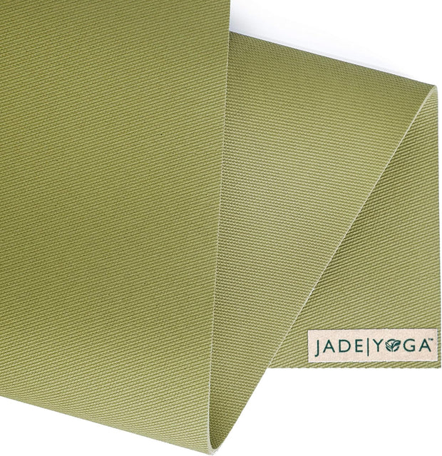 JadeYoga Harmony Yoga Mat - Durable & Thick Gym Fitness Mat, Non-Slip Natural Rubber Yoga Mat - Home Exercise & Stretching Mat, Workout Mat - Yoga, Pilates & Meditation for Women & Men