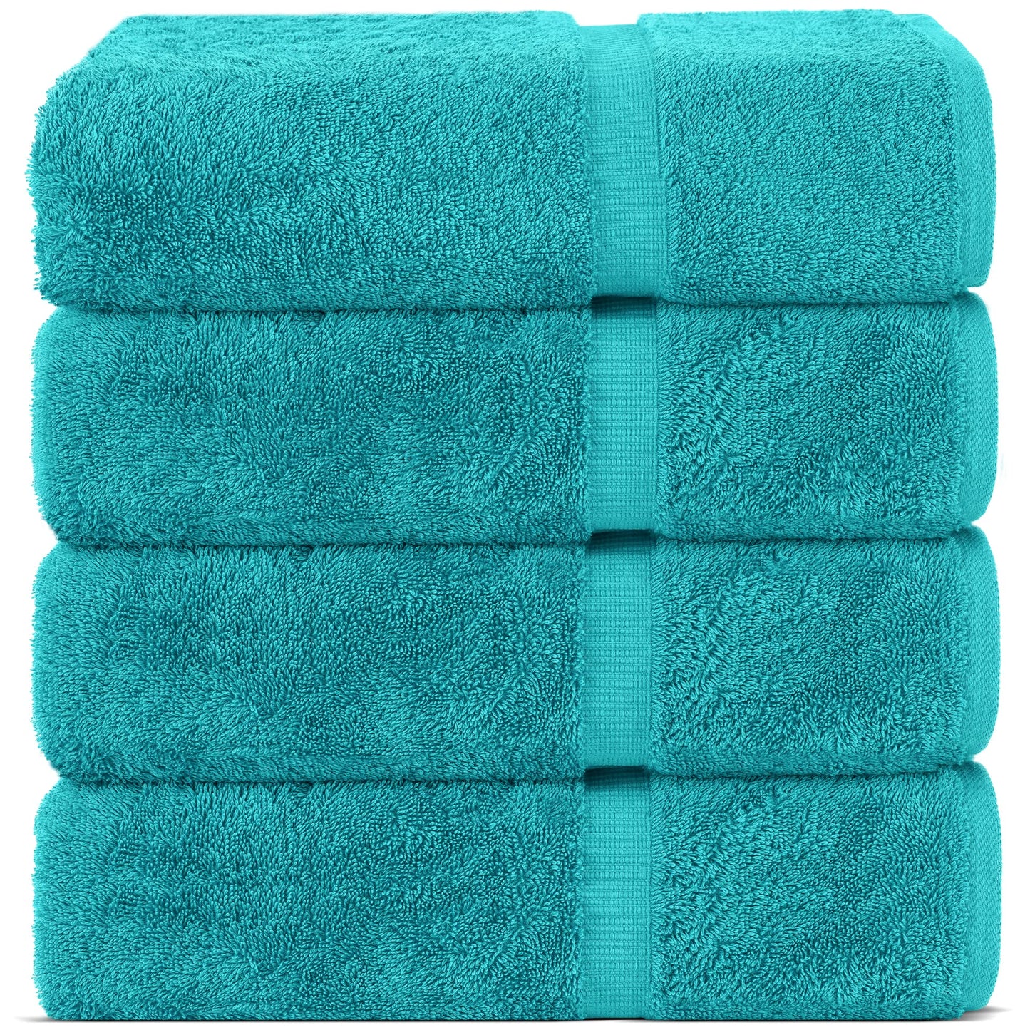 Chakir Turkish Linens | Hotel & Spa Quality 100% Cotton Premium Turkish Towels | Soft & Absorbent (4-Piece Bath Towels, Dark Gray)