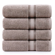 LANE LINEN 100% Cotton Zero Twist, Bath Towels (28"x54") - 4 Pieces - Large Towels for Bathroom - Quick Drying, Soft & Absorbent Large Shower Towel Set - Used in Gym, Hotel, Spa, Home - Living Coral