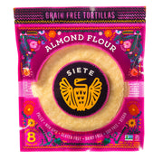 Siete Almond Flour Tortillas, 7 Ounce (Pack of 1), 8 ct (Frozen)