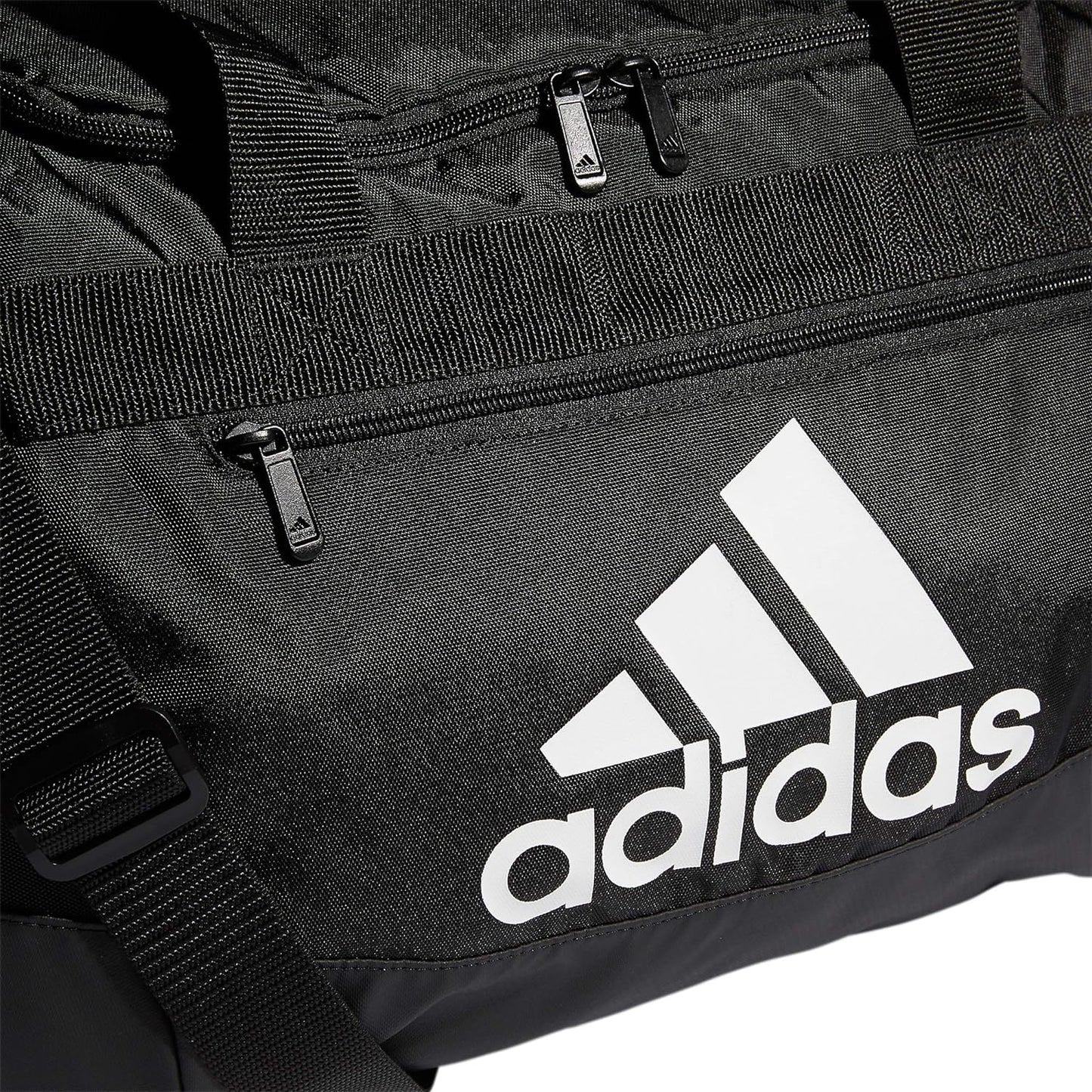 adidas Unisex Defender 4.0 Gym Duffel Bag for Men and Women, Black/White, Small (38L)