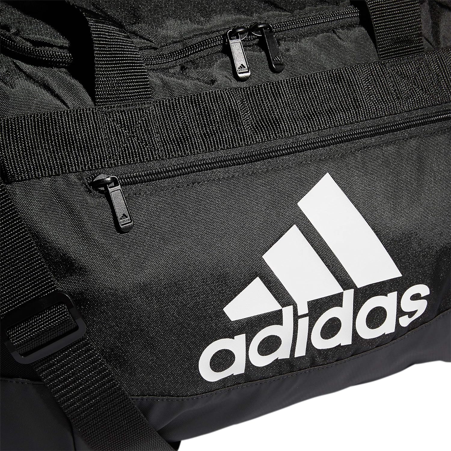 adidas Unisex Defender 4.0 Gym Duffel Bag for Men and Women, Black/White, Small (38L)