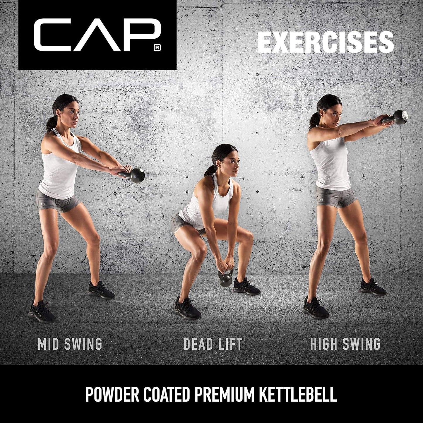 Cap Barbell Enamel Coated Cast Iron Kettlebell