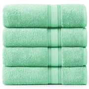 LANE LINEN 100% Cotton Zero Twist, Bath Towels (28"x54") - 4 Pieces - Large Towels for Bathroom - Quick Drying, Soft & Absorbent Large Shower Towel Set - Used in Gym, Hotel, Spa, Home - Living Coral