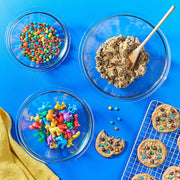 Pyrex Essentials (3-Piece) Glass Mixing Bowls Set For Prepping, Baking and Cooking, Preheated Oven, Dishwasher, Freezer, and Microwave Safe