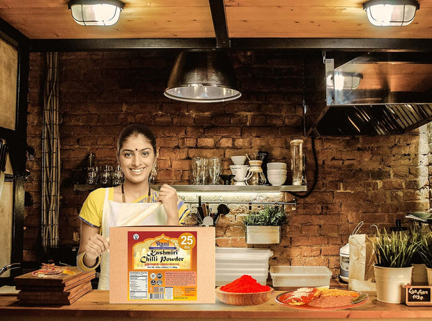 Rani Kashmiri Chilli Powder (Deggi Mirch, Low Heat) Ground Indian Spice 16oz (1lb) 454g PET Jar ~ All Natural | Salt-Free | Vegan | Kosher | Gluten Friendly