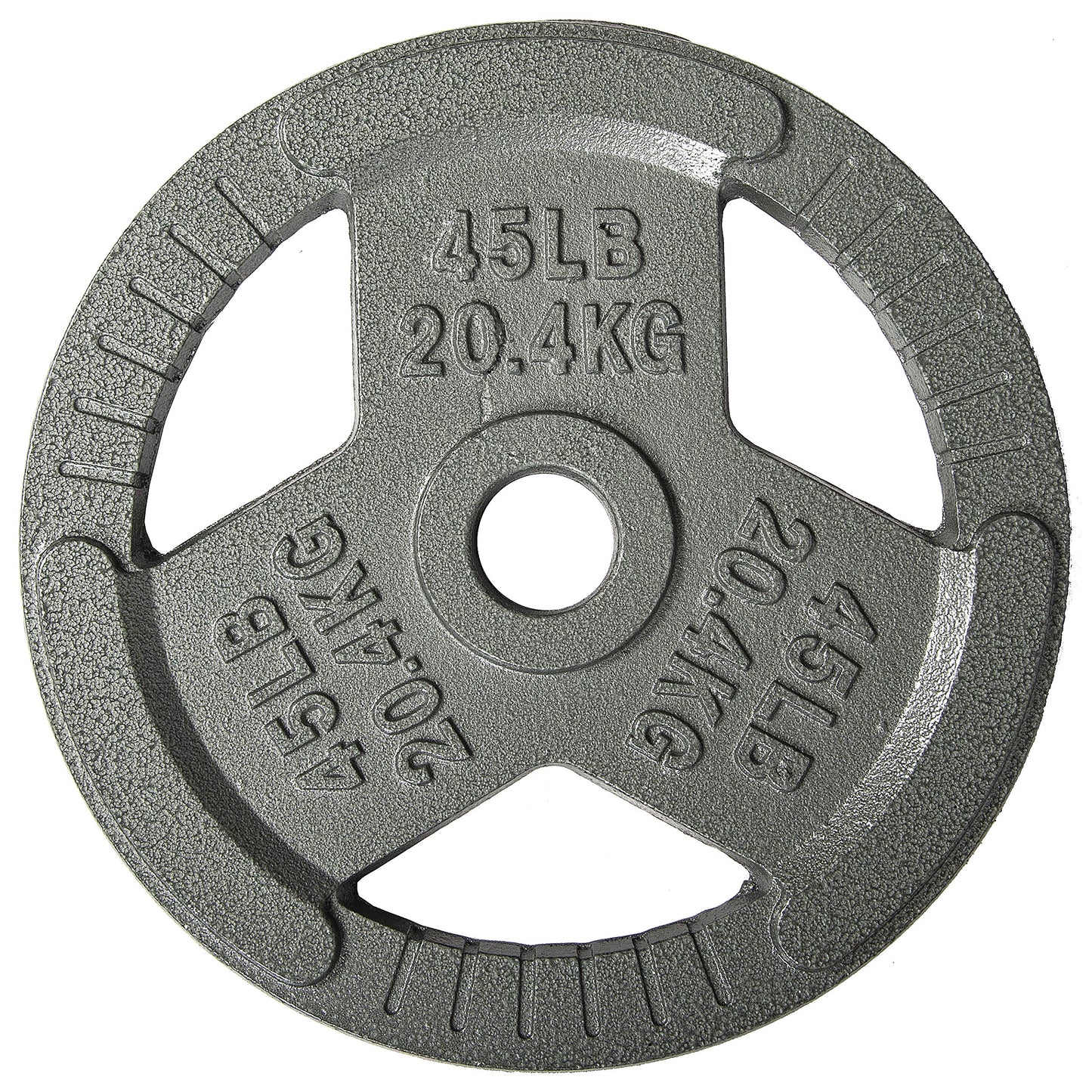 Olympic Cast Iron 2-Inch Weight Plates for Strength Training & Weightlifting, 255 Pounds Set, Multiple Packages
