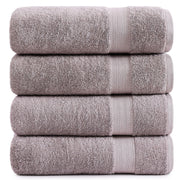 LANE LINEN 100% Cotton Ring Spun Bath Towels (28"x54") - 4 Pieces - Large Towels for Bathroom - Quick Drying, Soft & Absorbent Large Shower Towel Set - Used in Gym, Hotel, Spa, Home - Living Coral