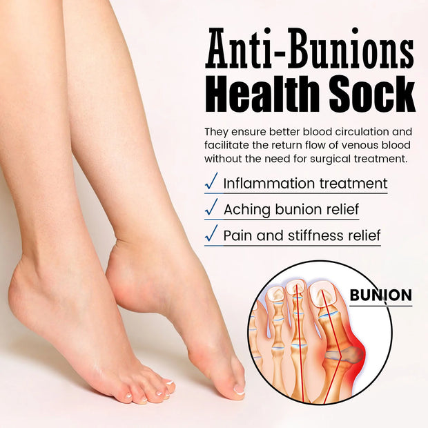 Unisex Anti-Bunions Health Sock Hallux Valgus Correcting Sock Aching Bunion Relief Breathable Foot Care Sock