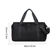 Travel Duffle Bag Business Travel Bag Adjustable Strap Overnight Crossbody Bag Dry and Wet Separation Gym Tote Bag for Men Women