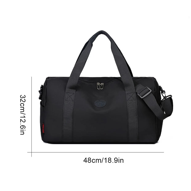 Travel Duffle Bag Business Travel Bag Adjustable Strap Overnight Crossbody Bag Dry and Wet Separation Gym Tote Bag for Men Women
