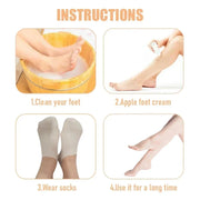 Silicone Moisturizing Socks Exfoliating Gel Heel Socks Callus Cracked Dead Skin Remove Protector Foot Care Moisturizing Gel Sock