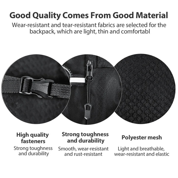 NEWBOLER Outdoor Trail Running Ultralight Backpack Running Hydration Vest Breathable Marathon Running Backpack Water Bottle