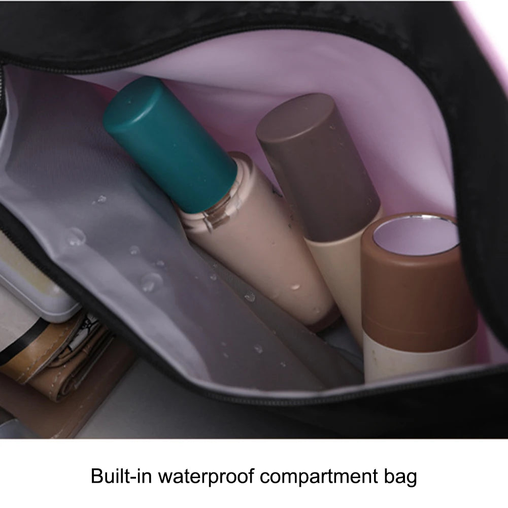 Solid Color Dry Wet Separation Bags Large Capacity Portable Gym Bags with Pockets Adjustable Shoulder Strap for Outdoor Football