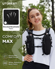 UTOBEST Trail Running Backpack 10L Ultra Lightweight Hydration Vest with 2L Water Bladder for Outdoor Hiking Cycling Marathon
