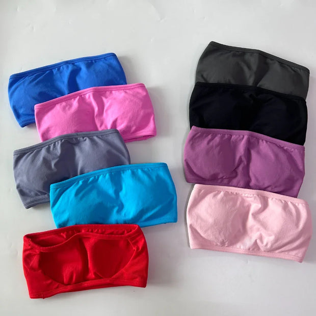 No Logo 2 Pieces Sports Set Woman Backless Bandeau Sports Bra Scrunch Leggings Yoga Clothing Workout Clothes Outfits Gym Set