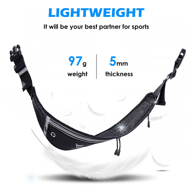 UTOBEST Professional Running Waist Bag Lightweight Thin Marathon Yoga Belt Pack Sports Pack Bags