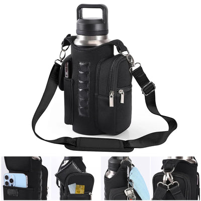 Magnetic Water Bottle Bag Sling Bag Crossbody Water Bottle Pouch Phone Holder for Men and Women Fitness Travel Sports