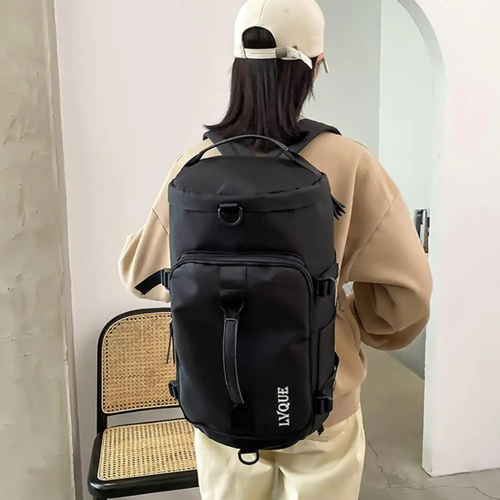 Oxford Cloth Gym Backpack Compartment Travel Knapsack Independent Shoe Position Large-capacity for Men Women for Trekking Travel