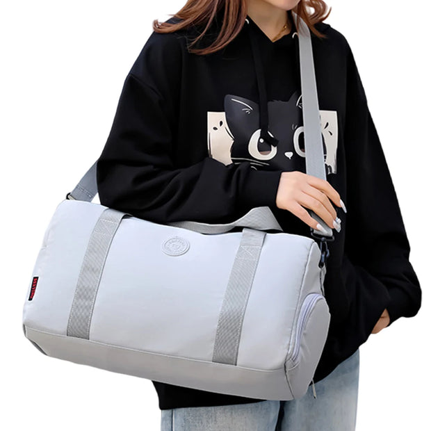 Travel Duffle Bag Business Travel Bag Adjustable Strap Overnight Crossbody Bag Dry and Wet Separation Gym Tote Bag for Men Women